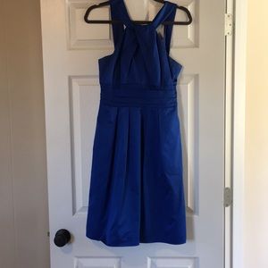 David’s Bridal Horizon Blue Halter Dress